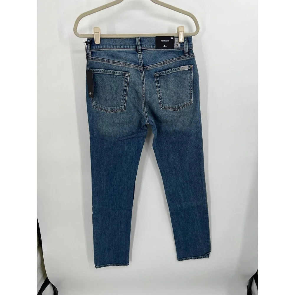7 For All Mankind The Straight Jeans Sundance Blue 7D12C922-SDC Size 29 NWT